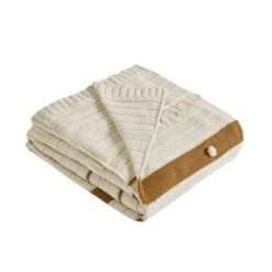 Modern Threads 100% Cotton Knit Throw 50" X 70", Tarek. -Decor Haven Shop GUEST 884e4ab5 46bf 4215 8364 b8f5623c886d