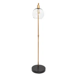 Metal And Wood Floor Lamp With Glass Globe Shade Gold - Storied Home -Decor Haven Shop GUEST 8875eb27 3b53 43b2 a17e f1f6e6ffc461