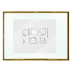 15.6" X 11.5" Float Thin Metal Gallery Frame Brass - Project 62™ -Decor Haven Shop GUEST 897a3496 1795 45d0 8634 87c5d442db68