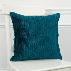 18"x18" Detailed Solid Textured Square Throw Pillow Blue - Rizzy Home -Decor Haven Shop GUEST 8a5a3bc0 dc18 4005 a90c 56500dcadbe6