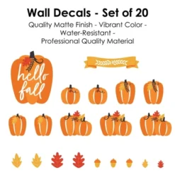 Big Dot Of Happiness Fall Pumpkin - Peel And Stick Kitchen And Home Decor Vinyl Wall Art Stickers - Wall Decals - Set Of 20 -Decor Haven Shop GUEST 8afa90b1 cf5c 4113 9460 cd19127eb376