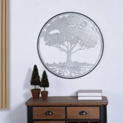 Zen Galvanized Metal Tree Of Life Wall Art Silver - StyleCraft -Decor Haven Shop GUEST 8b67d3b0 bdb3 4c83 8e46 ac64a102c046