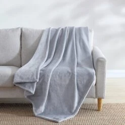 50"x60" Solid Reversible Throw Blanket Gray - Eddie Bauer -Decor Haven Shop GUEST 8c46369a a3e8 4b19 a62c 05b273d83c65