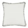 20"x20" Oversize Minimalist Chic Chunky Whip Stitch Down Filled Square Throw Pillow White - Saro Lifestyle -Decor Haven Shop GUEST 8cb01be5 c971 4c66 85c8 a63b5ea7c0fc