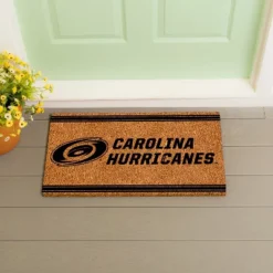 Evergreen Carolina Hurricanes Logo Turf Mat, Brown- 28 X 16 Inches Indoor Outdoor Doormat -Decor Haven Shop GUEST 8df59c8c 6bcb 41b0 95a0 c376a4a1d824