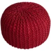 Cheer Collection 18" Round Cable Knit Pouf Ottoman -Decor Haven Shop GUEST 8e7e9c94 afe4 4d1e ad00 f58d30c8f567