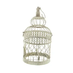 Set Of 2 Iron 22" Vintage Birdcage Cream - Olivia & May -Decor Haven Shop GUEST 8e95df22 5ab8 43ee a885 4d3b1078e463