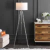 60" Metal/Crystal Surveyor's Tripod Floor Lamp (Includes LED Light Bulb) Chrome - Jonathan Y -Decor Haven Shop GUEST 8e9d4a4f 4ccf 41d9 9504 6c5c9f23c8b8