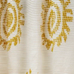 1pc 50"x84" Light Filtering Jacquard Curtain Panel Gold - Opalhouse™ Designed With Jungalow™ -Decor Haven Shop GUEST 914fca59 4940 4a38 977a d369d522b944