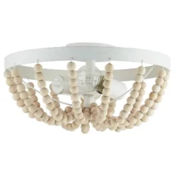 15" Delilah Boho Semi-Flush Mount Pendant White - River Of Goods -Decor Haven Shop GUEST 943331c8 7b2c 4021 bd8e ff8449538a4c