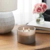 14oz Lidded Gray Glass Jar Crackling Wooden 3-Wick Candle With Clear Label Coconut And Honey - Threshold™ -Decor Haven Shop GUEST 95261dbf 5e90 4c09 83b0 7581bf6dff1c