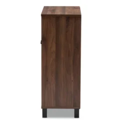 Rossin Walnut Finished 2 Door Wood Entryway Shoe Storage Cabinet Brown - Baxton Studio -Decor Haven Shop GUEST 95727ff0 c7f7 495d 87d3 275487bcf565