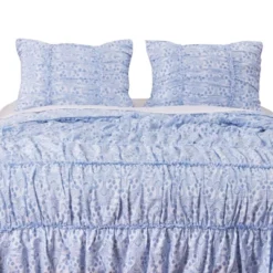 Helena Ruffle Whimsical Cotton Pillow Sham Blue By Greenland Home Fashion -Decor Haven Shop GUEST 96c0bb84 0651 4e2a b68d 442d44dd5246