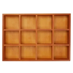 Juvale Wooden Drawer Organizer With 12 Compartments, Divided Tray For Arts And Crafts Supplies, Stationery, 12 Grid Sorting Tray, 13.2 X 9.2 X 1.5 In -Decor Haven Shop GUEST 9c14acaf 179d 42da bbe5 3f6eb01426af