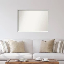 39" X 28" Non-Beveled Lucie White Wood Wall Mirror - Amanti Art -Decor Haven Shop GUEST 9c3ec807 e6e5 48bb a0b5 6af4034ae1b2