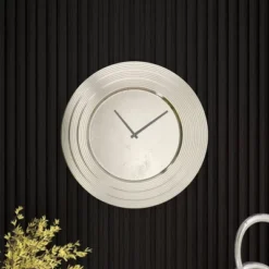 24" X 24" Round Aluminum Layered Rim Wall Clock - Olivia & May -Decor Haven Shop GUEST 9cdf5063 8d11 4abe 9a8b 36aa555f27e2