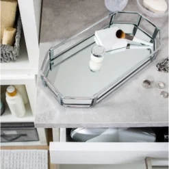 Octangular Design Bathroom Tray Chrome - Home Details -Decor Haven Shop GUEST 9e23e431 d8b2 4784 a85e f0f446c1417f