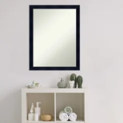 Madison Black Non-Beveled Wood Bathroom Wall Mirror -Decor Haven Shop GUEST 9e793911 05be 47e0 95cb 8ffdc3b82d09