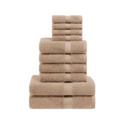 Premium Cotton 800 GSM Heavyweight Plush Luxury 10 Piece Bathroom Towel Set By Blue Nile Mills -Decor Haven Shop GUEST 9eb77faa 1cbe 4df3 b02a ad01c95a9b31