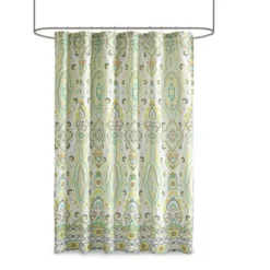 Heather 100% Microfiber Printed Shower Curtain Green -Decor Haven Shop GUEST 9f16bb86 f564 45f8 b462 4ffc506f586f