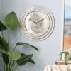 24" X 24" Round Aluminum Layered Rim Wall Clock - Olivia & May -Decor Haven Shop GUEST a353520f b00c 47d7 8121 3f4a566d5f85