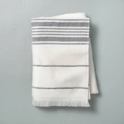 Multistripe Bath Towels Cream/Gray - Hearth & Hand™ With Magnolia -Decor Haven Shop GUEST a3ab88f0 8654 425b a1f7 f62caee554f1