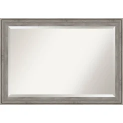 Regis Barnwood Framed Bathroom Vanity Wall Mirror Gray - Amanti Art -Decor Haven Shop GUEST a455ab43 b0d6 4433 a070 a3e1ecee63d8