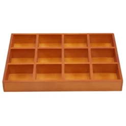 Juvale Wooden Drawer Organizer With 12 Compartments, Divided Tray For Arts And Crafts Supplies, Stationery, 12 Grid Sorting Tray, 13.2 X 9.2 X 1.5 In -Decor Haven Shop GUEST a46bfce5 a257 48bb 9a7c 28bedd31a9cf