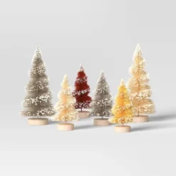 10pc Battery Operated Ceramic Christmas Village Set With Bottle Brush Trees - Wondershop™ White/Tan -Decor Haven Shop GUEST a4b83105 129d 49b9 9b5c 9b8e80173d6b