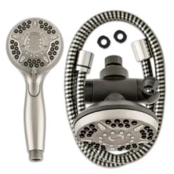 6+6 Power Pulse Dual Shower Head Brushed Nickel - Waterpik -Decor Haven Shop GUEST a5f65ed4 6ffb 4d95 bf62 69db77a9a7d2