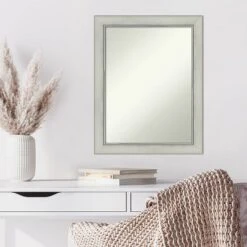 22" X 28" Non-Beveled Flair Silver Patina Wall Mirror - Amanti Art -Decor Haven Shop GUEST a6e25621 6679 4990 8d05 c381978eaa8d