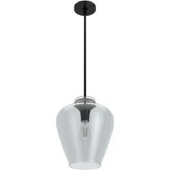 1-Light Vidria Pendant Matte Black - Hunter Fan -Decor Haven Shop GUEST a7c8cde1 ced4 4bce b35b 1d92e36a7178