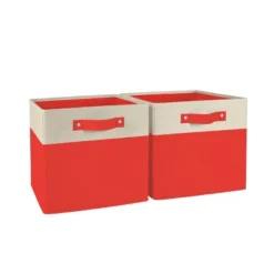 2pc Kids' 10.5" Two-Toned Folding Storage Bin Set - RiverRidge Home -Decor Haven Shop GUEST a8eac66a 9058 4bec 85c5 19ae38a31c4e