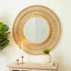 Bamboo Starburst Wall Mirror - Olivia & May -Decor Haven Shop GUEST a914187a f36e 4128 b658 28b5ddac694d