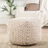 16"x16" Square Scandinavian Pouf Ottoman Tan - Jaipur Living -Decor Haven Shop GUEST abbdc2f3 5753 45c2 bd91 4f78f4d0f274