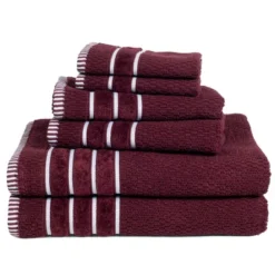 6pc Combed Cotton Bath Towel Set - Yorkshire Home -Decor Haven Shop GUEST acd7be76 246f 44bb 930a 167c982e342a