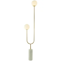 2-Light 73" X 16" Marble Orb Floor Lamp With Marble Base - Olivia & May -Decor Haven Shop GUEST ad5d5d27 9467 4fa3 a184 ec4eb6ea7650