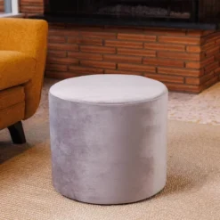 19" Round Pouf Ottoman - WOVENBYRD -Decor Haven Shop GUEST adee92a8 7fa7 4232 862f a76ce45345c2