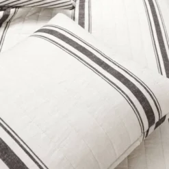 Farmhouse Striped Reversible Quilt Bedding Set - Lush Décor -Decor Haven Shop GUEST aeb2ae5e ef5d 41ed 9151 3bc0ff965fc0