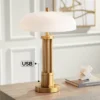 Possini Euro Design Possini Euro® Granview Desk Lamp With Glass Shade And Dual USB Ports -Decor Haven Shop GUEST af1ecd41 d62e 4fd0 85df 6d003188a870