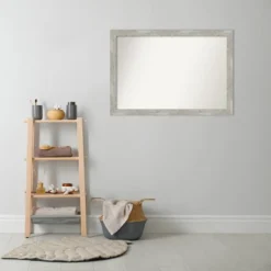 40" X 28" Non-Beveled Dove Narrow Bathroom Wall Mirror Gray Wash - Amanti Art -Decor Haven Shop GUEST b03c9c86 a4de 45fd 80c4 4242455d98ac