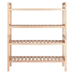 2pc Mercury Stackable Shoe Rack Set Natural - Winsome -Decor Haven Shop GUEST b07850b2 5944 4c54 9914 aa6e07ec1938