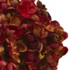 8.5" Hydrangea Silk Flower Arrangement With Glass Vase, Red - Nearly Natural -Decor Haven Shop GUEST b117b355 dcf3 4044 8167 4d45acb2f2b1