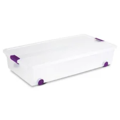 Sterilite 17611704 60 Quart ClearView Latch Lid Wheeled Underbed Box -Decor Haven Shop GUEST b268af92 466b 42af a834 465a665fe409