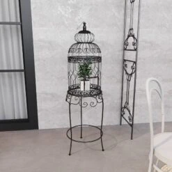 47" Iron Vintage Birdcage Black - Olivia & May -Decor Haven Shop GUEST b27785d2 b52c 4054 9e91 a60c0d64edac