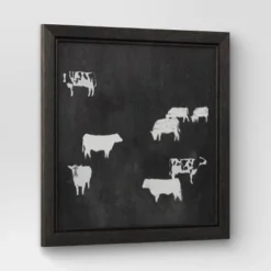 (Set Of 2) 12" X 12" Cow Collection II Framed Wall Canvases - Threshold™ -Decor Haven Shop GUEST b344498b 2140 4a52 b3be 29b42cd41f2d