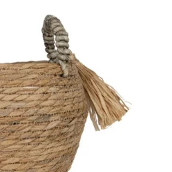 Brown Basket Woven Seagrass & Corn Husk By Foreside Home & Garden -Decor Haven Shop GUEST b796daa1 5534 444c bbe9 930839710a36