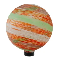 Northlight 10" Orange Swirl Designed Outdoor Garden Gazing Ball -Decor Haven Shop GUEST b7a22792 3403 4061 81b3 edd6d21d1915