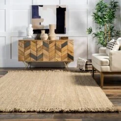 Hand Woven Don Jute With Fringe Rug - NuLOOM -Decor Haven Shop GUEST b7b32182 6db0 4d58 8732 d4a638b09ab5