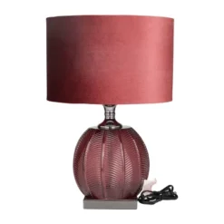 Glam Velvet Table Lamp Dark Red - Olivia & May -Decor Haven Shop GUEST b7bbbab7 becd 4af5 856c eacb2ed94634